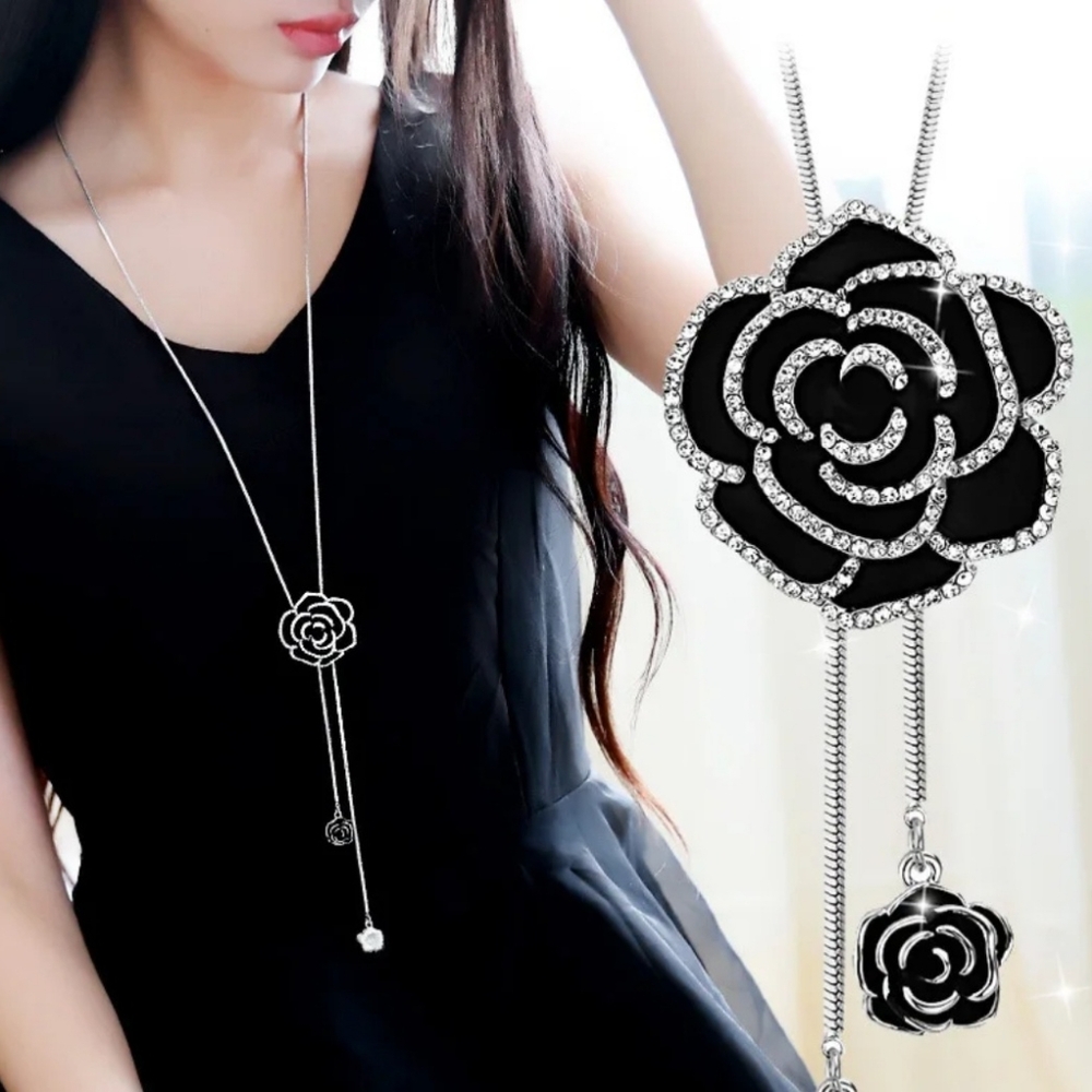 3X$45 Necklace Rose Flower Fashion (Bundle)
